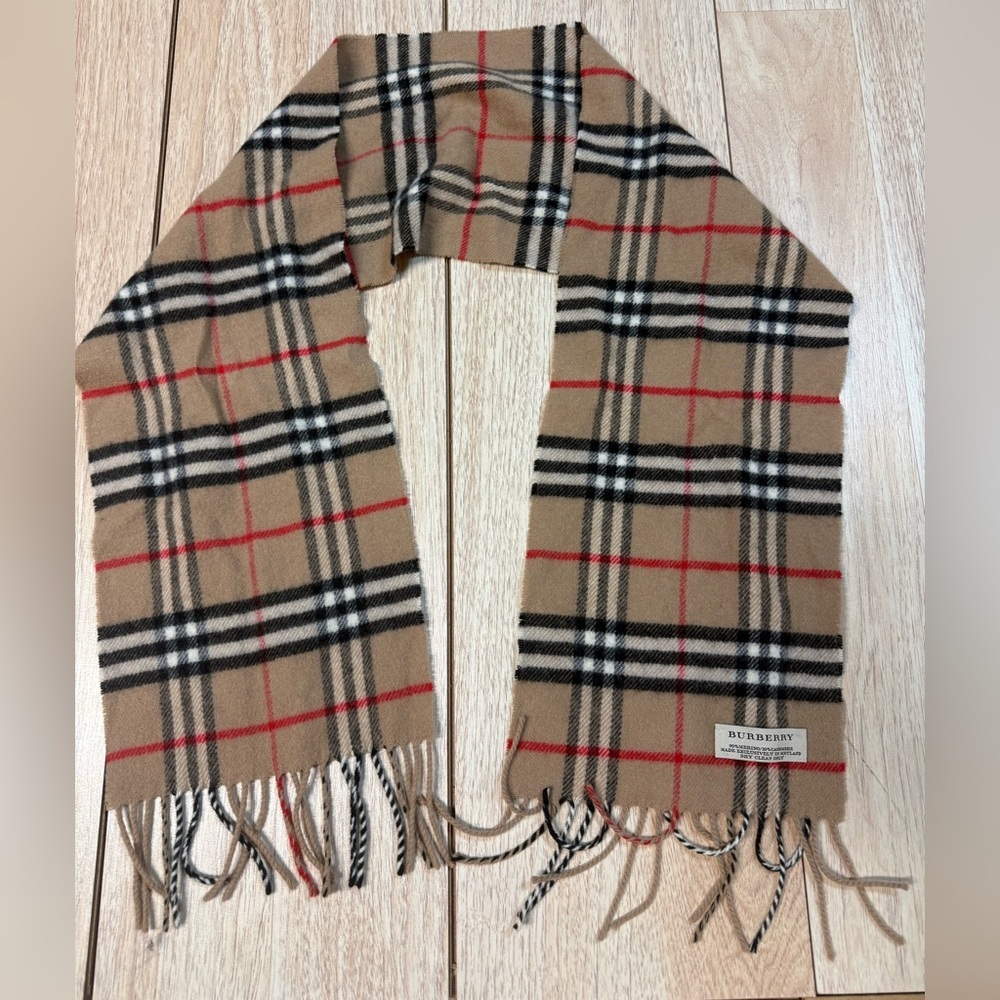 Burberry Classic Check Wool Cashmere Scarf